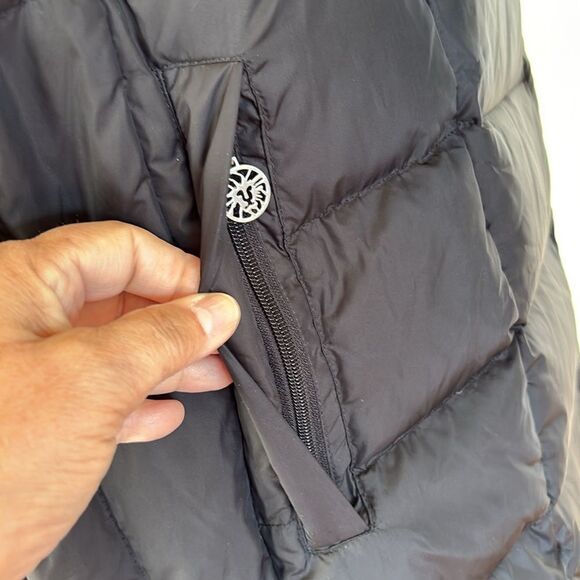 Anne Klein Down Filled Puffer Removable Hood Zippered Coat - Picture 13 of 17